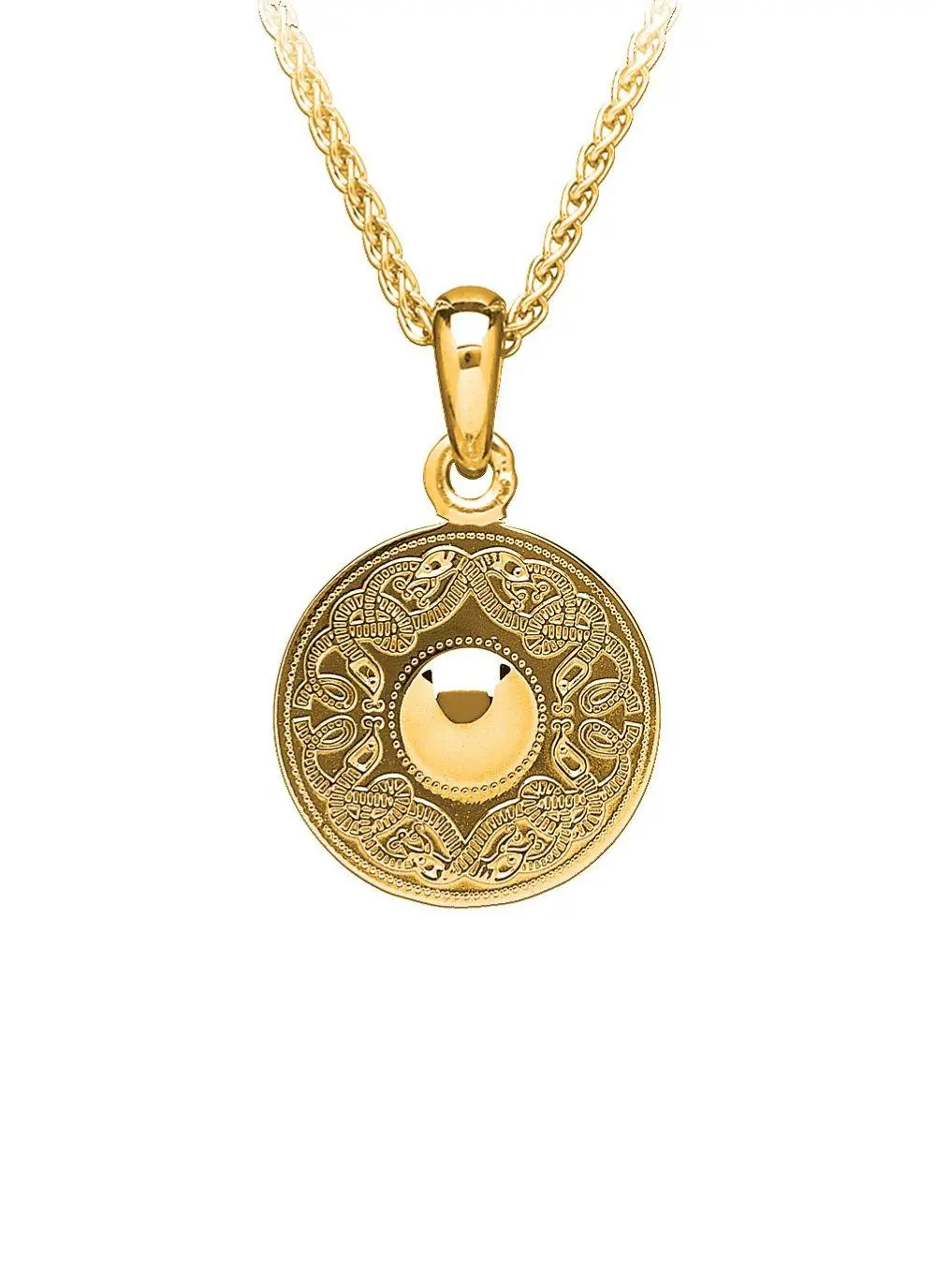 14ct Gold Vermeil Celtic Warrior Pendant